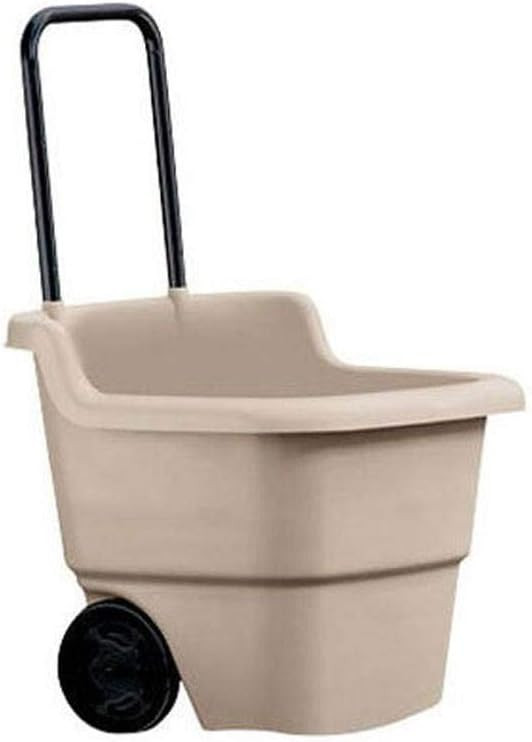 Suncast Resin 15.5 Gallon Multi-Purpose Cart with Wheels, Brown,Taupe | Amazon (US)