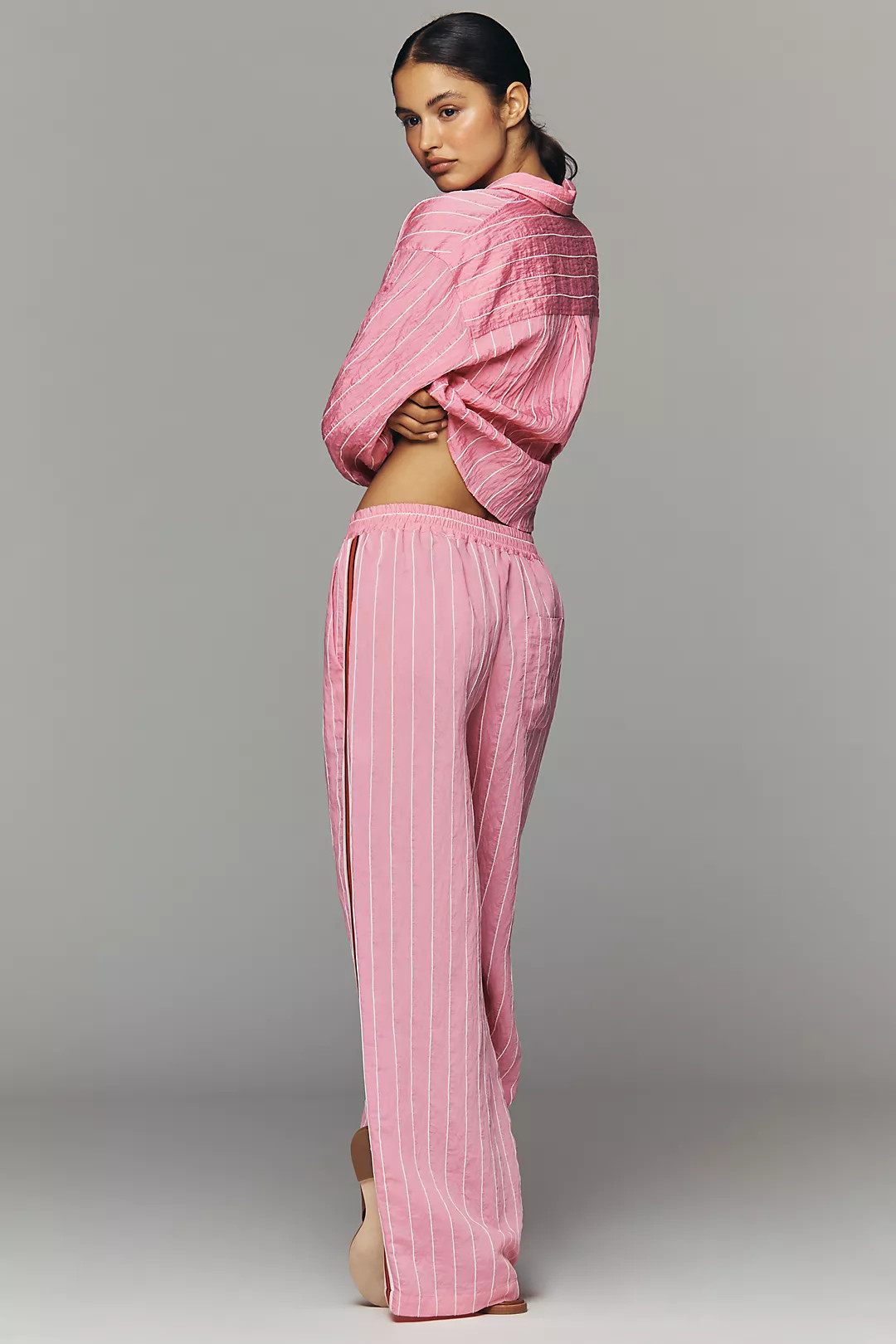 Brooklin Tie-Front Printed Pull-On Pants by Maeve | Anthropologie (US)