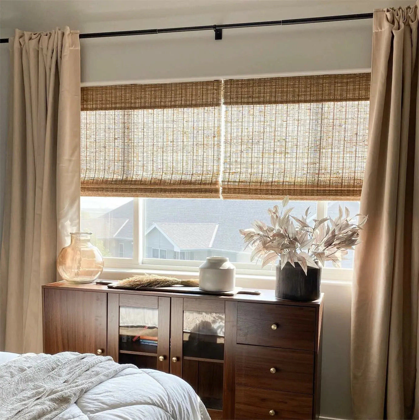 Natural Jute Bamboo Woven Shade - Cinnamon | TWOPAGES