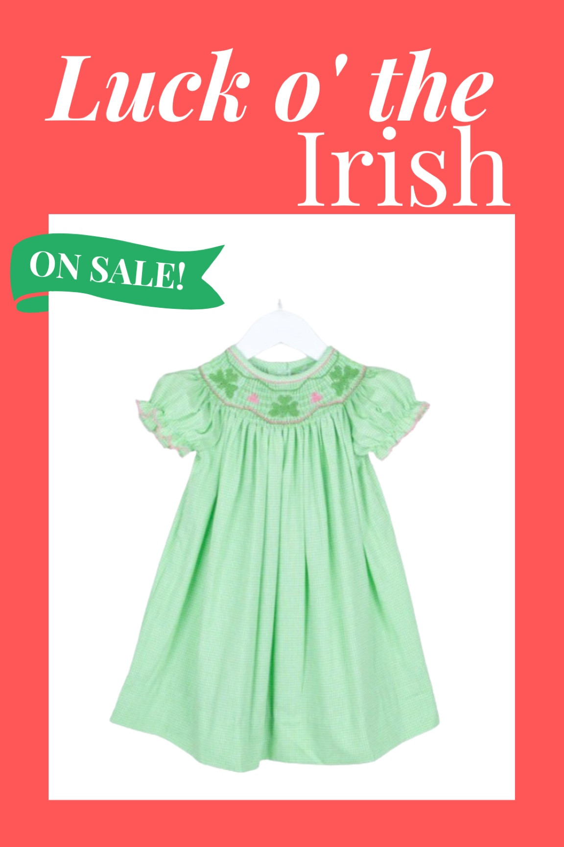 St. Patrick’s Day outfits now on sale at Classic Whimsy! Perfect shamrock dresses, shirts, and sets to keep your little leprechaun from getting pinched!

#LTKbaby #LTKSpringSale #LTKkids