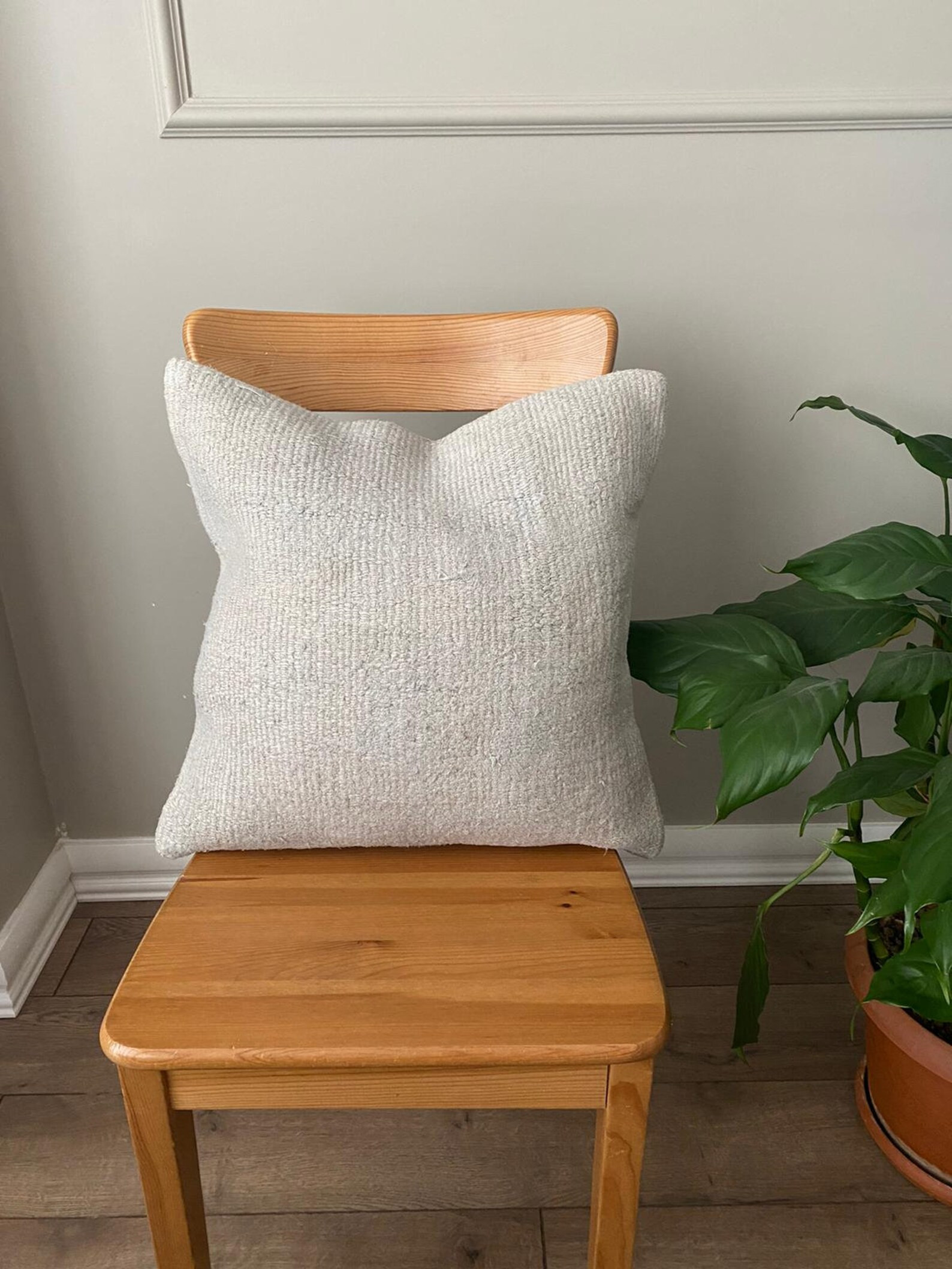 Soft Blue Hemp Pillow,hemp Pillow,cushion Cover,living Room Decoration,throw Pillow,patchwork Pil... | Etsy (US)