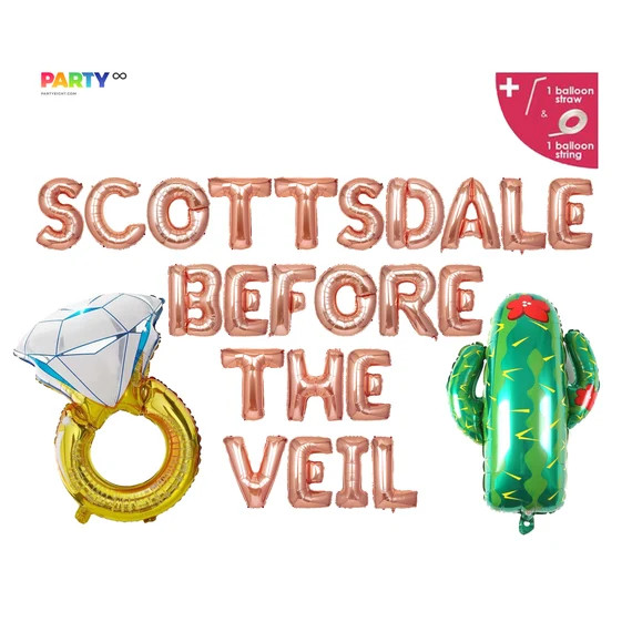 Scottsdale Bachelorette Party Banner Decoration Balloons  | Etsy | Etsy (US)