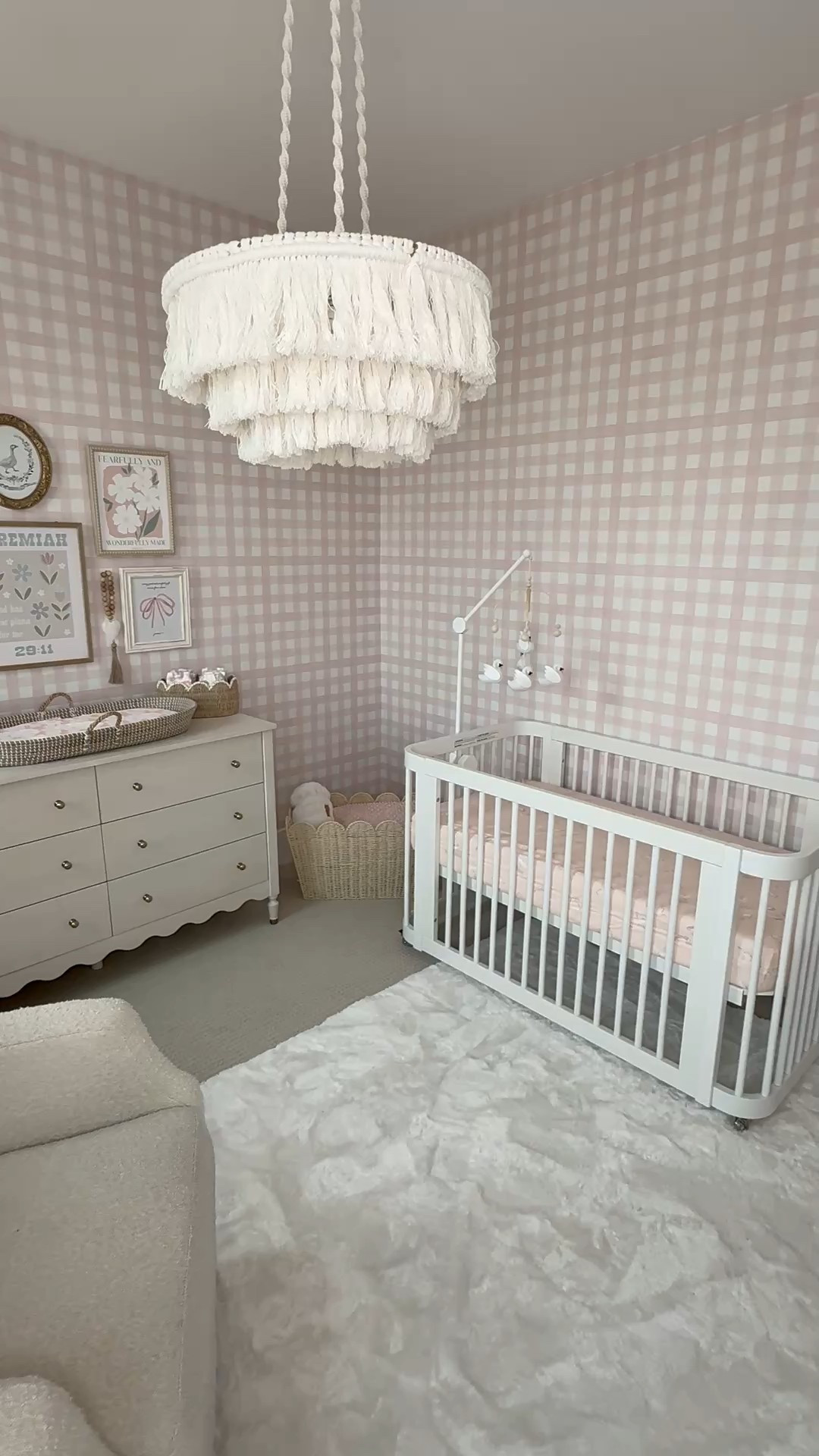 Baby girl gingham nursery

#LTKBaby #LTKKids