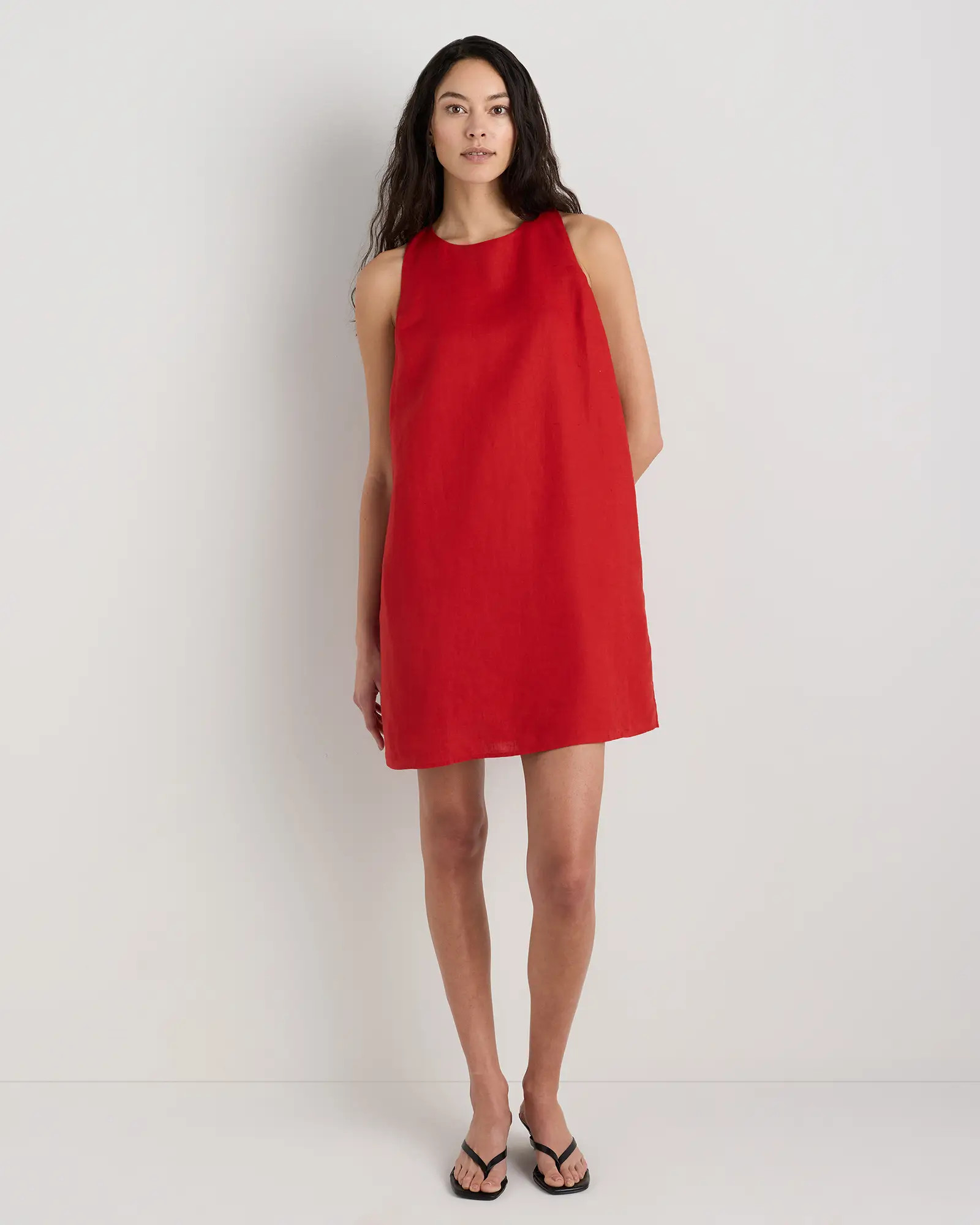 100% European Linen Tank Mini Dress | Quince