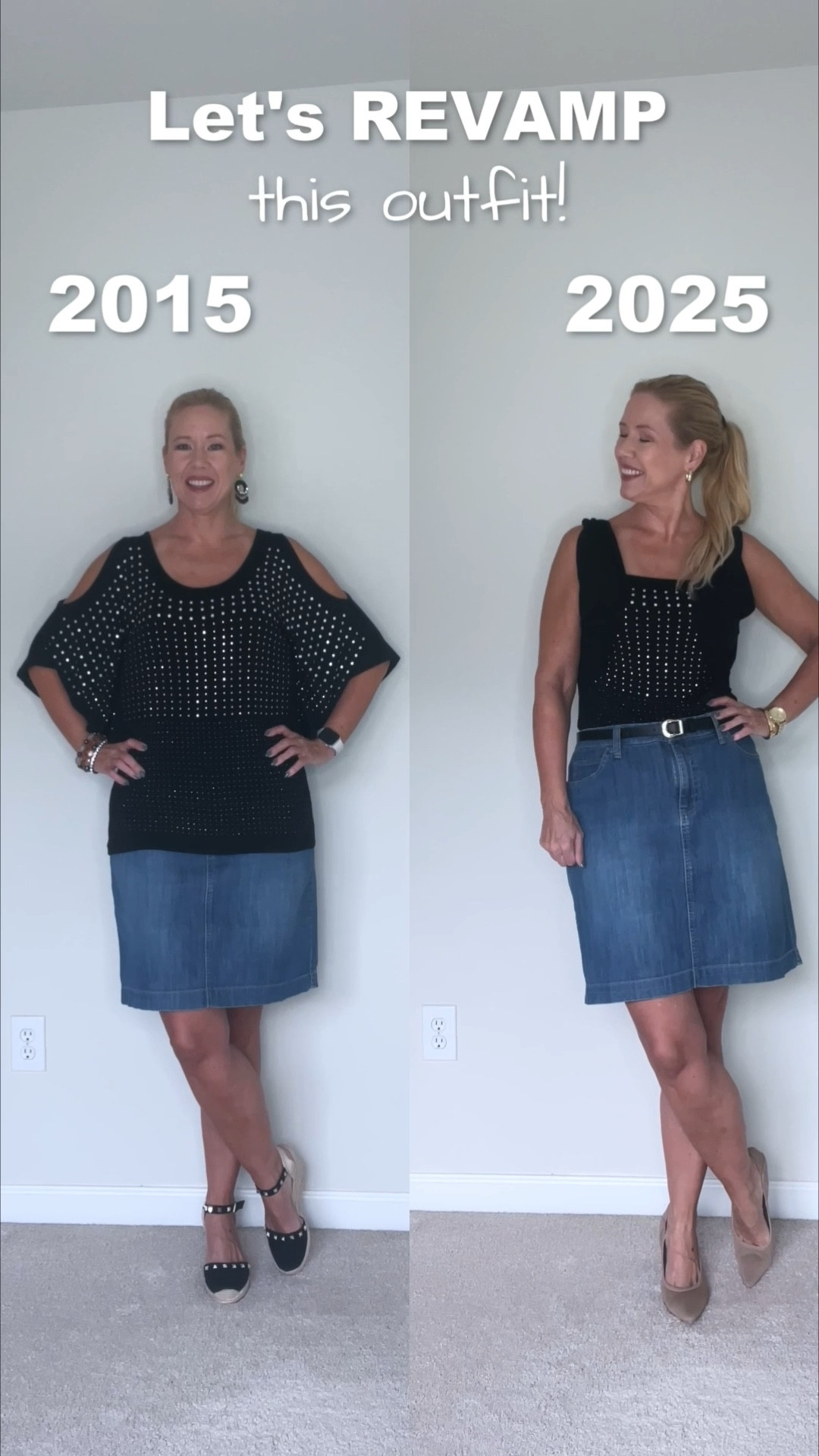 Whoa! 🤯 You can totally change the look of this shirt! 

#LTKStyleTip #LTKOver40 #LTKShoeCrush