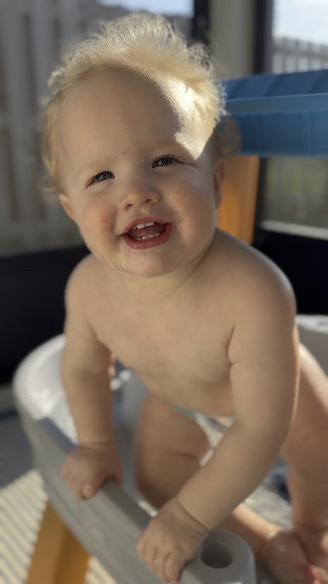 Toddler water table - approved by baby brother! 💙 #target #watertable #toddlerwatertoys #summertimetoys