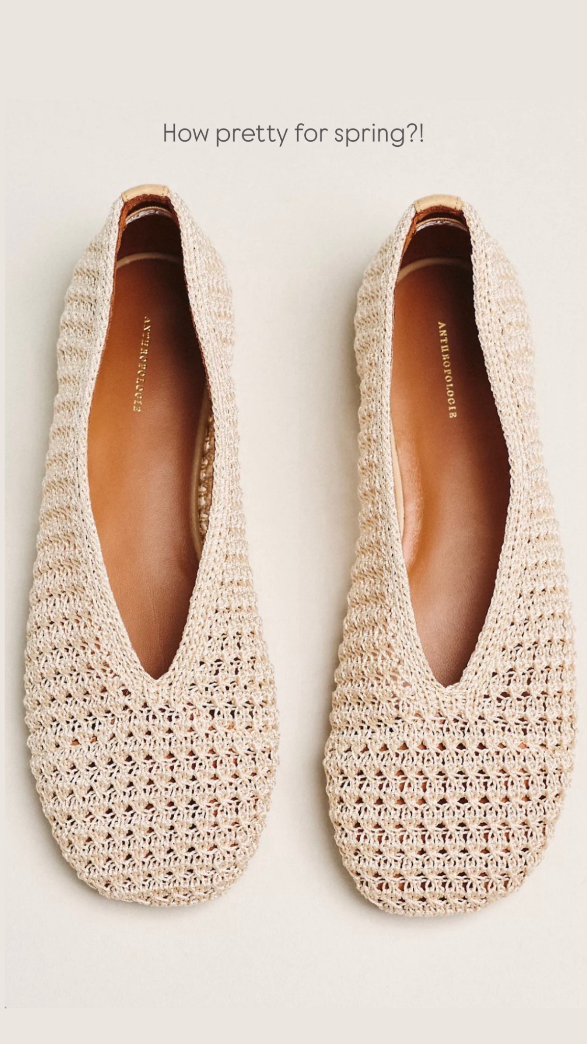 How pretty are these crocheted ballet flats from @Anthropologie for spring?!

#LTKSeasonal #LTKselfcare #LTKootd