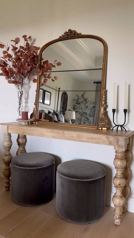Bedroom console decor, mirror, and ottomans! I have the 3’ size of this Anthropologie mirror!

anthro mirror, gleaming primrose, Amazon stems, Target Studio McGee home decor 

#LTKfindsunder50 #LTKhome #LTKstyletip