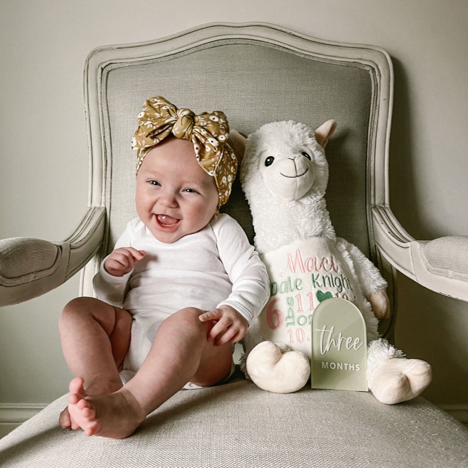 Three months of this sweet lady! 🫶

#LTKfamily #LTKunder50 #LTKbaby