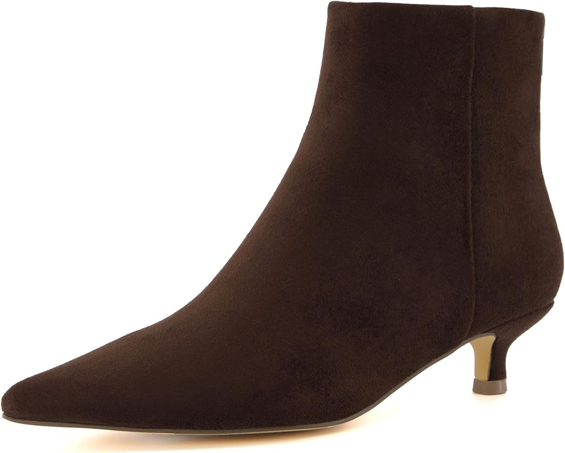 CUSHIONAIRE Women's Barbi Kitten Heel Bootie +Memory Foam, Wide Widths Available | Amazon (US)