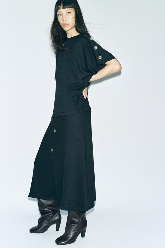 SOFT BUTTONED TOP | Zara US