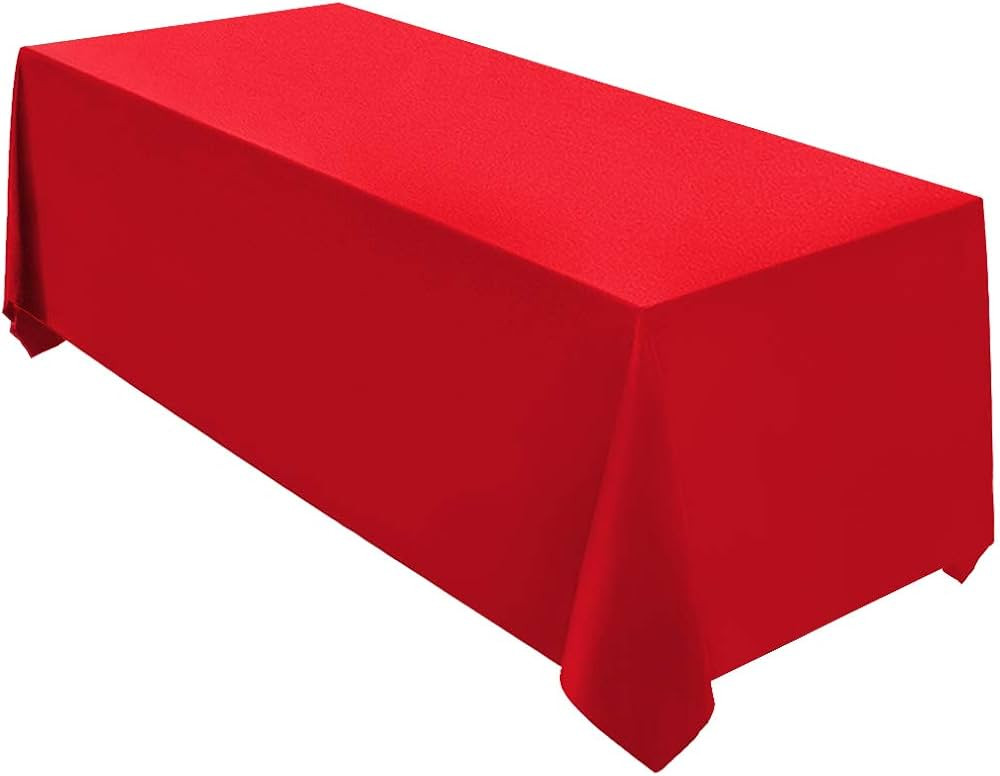 Surmente Tablecloth 90 x 132-Inch Rectangular Polyester Table Cloth for Weddings, Banquets, or Re... | Amazon (US)