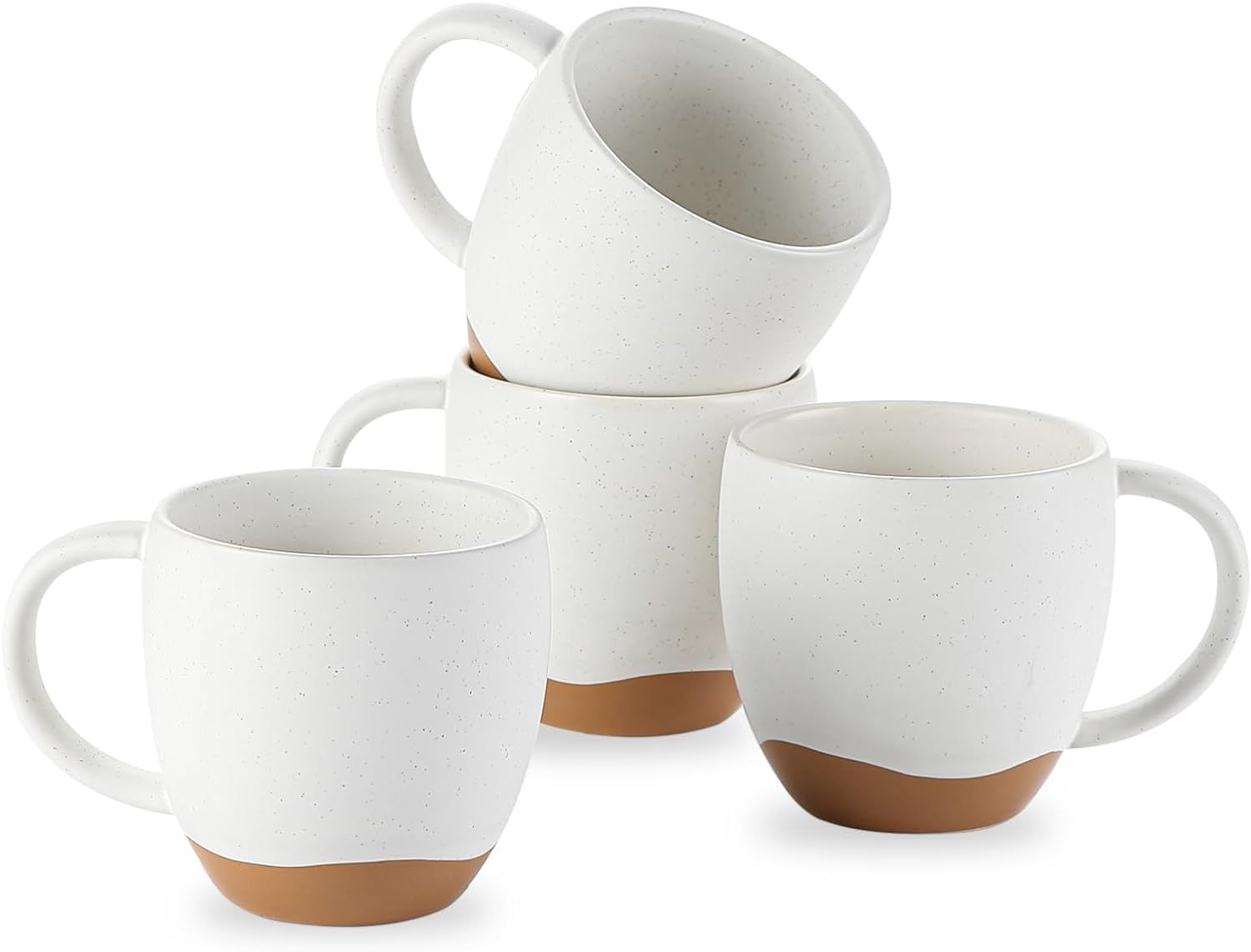 Lareina Coffee Mug Set of 4, 16 oz Ceramic Mug Set for Latte, Hot Tea, Cappuccino, Mocha, Cocoa, ... | Amazon (US)