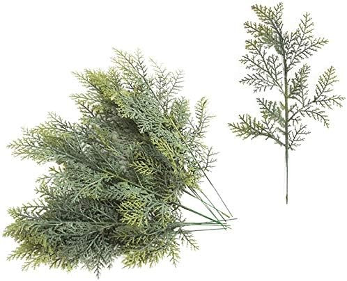 Melodyblue 20 Pcs Artificial Cedar Sprigs Faux Cedar Branches Cedar Twig Stems Sprigs Picks DIY A... | Amazon (US)