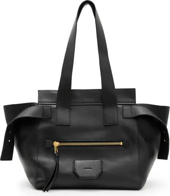 AllSaints Perez Leather Shoulder Tote | Nordstrom | Nordstrom