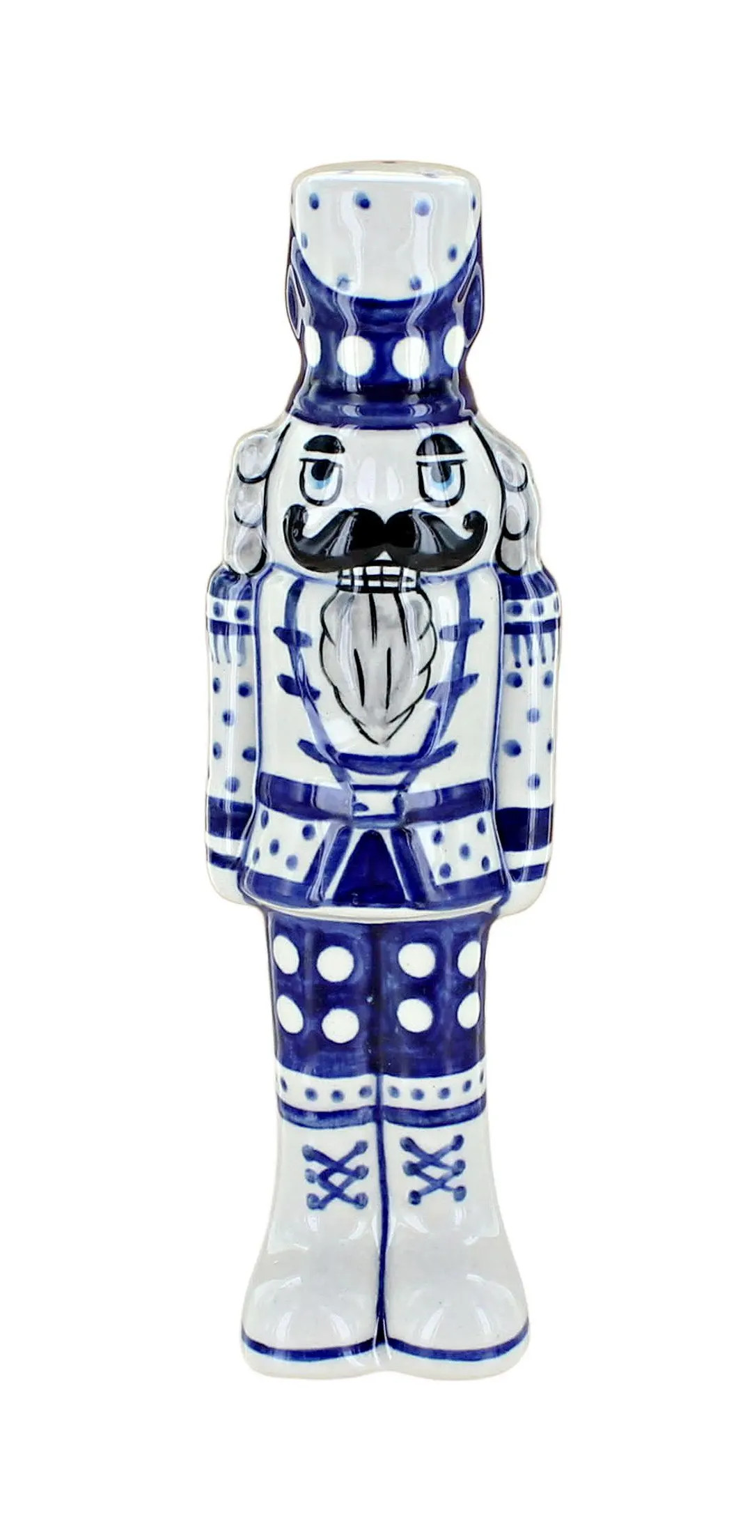 Handmade Pottery Nutcracker Figurine: Winter White Holiday Decor - Etsy | Etsy (US)