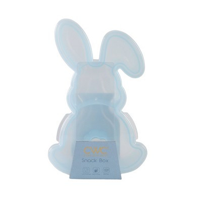 Cook With Color Bunny Figural Personal Sized Snack Box Food Storage Container Blue | Target
