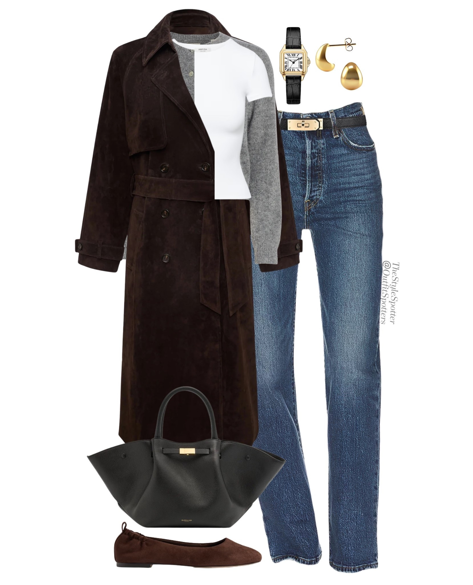 Fall Outfit Idea 🍁 
A fall look is the perfect combination or classic staples layered for the swinging temperature. Includes soft hues and unique textures such as suede, cashmere, or denim. 
Shop this look👇🏼 🤎 


#LTKU #LTKStyleTip #LTKSeasonal