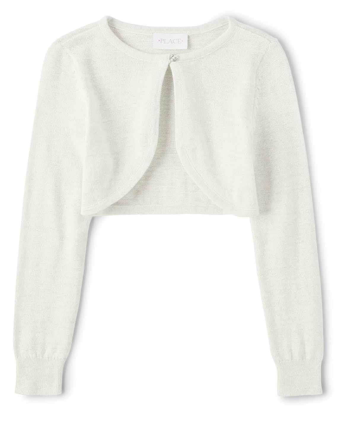 Girls Shimmer Shrug - white | The Children's Place