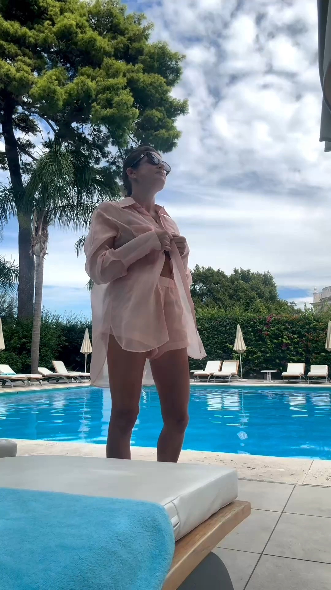 Pool day outfit and bikini