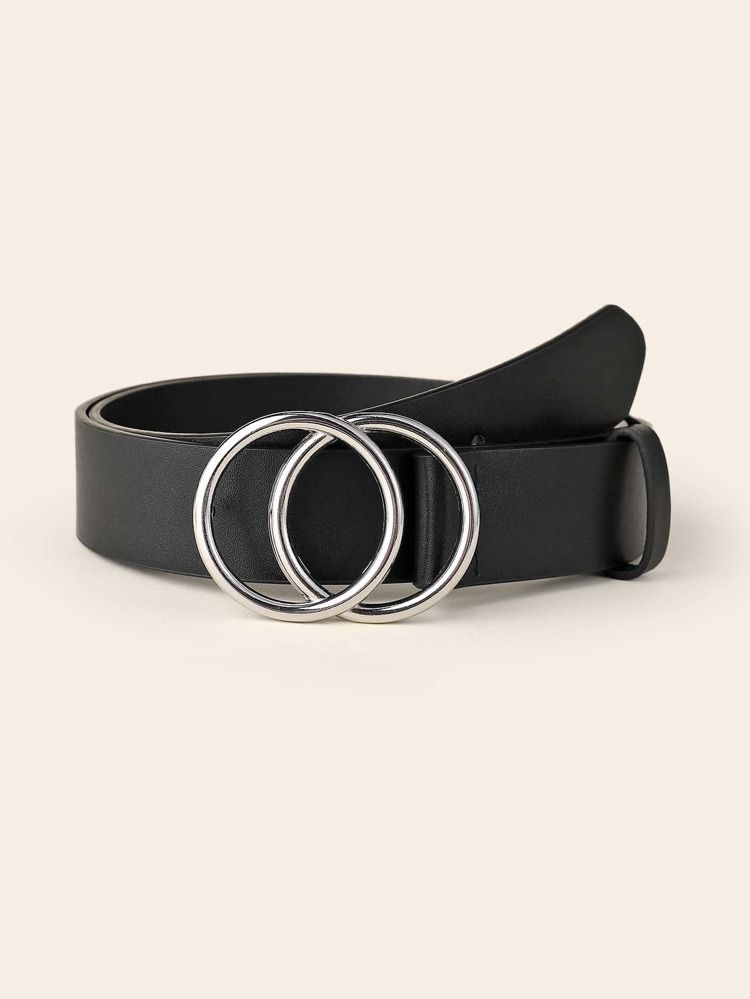 Double O-ring Buckle Belt | SHEIN