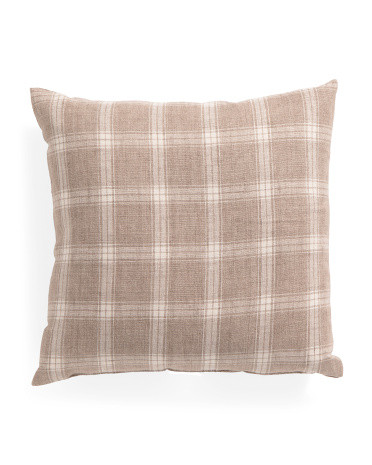 Made In Usa Linen 22x22 Preston Pillow | TJ Maxx