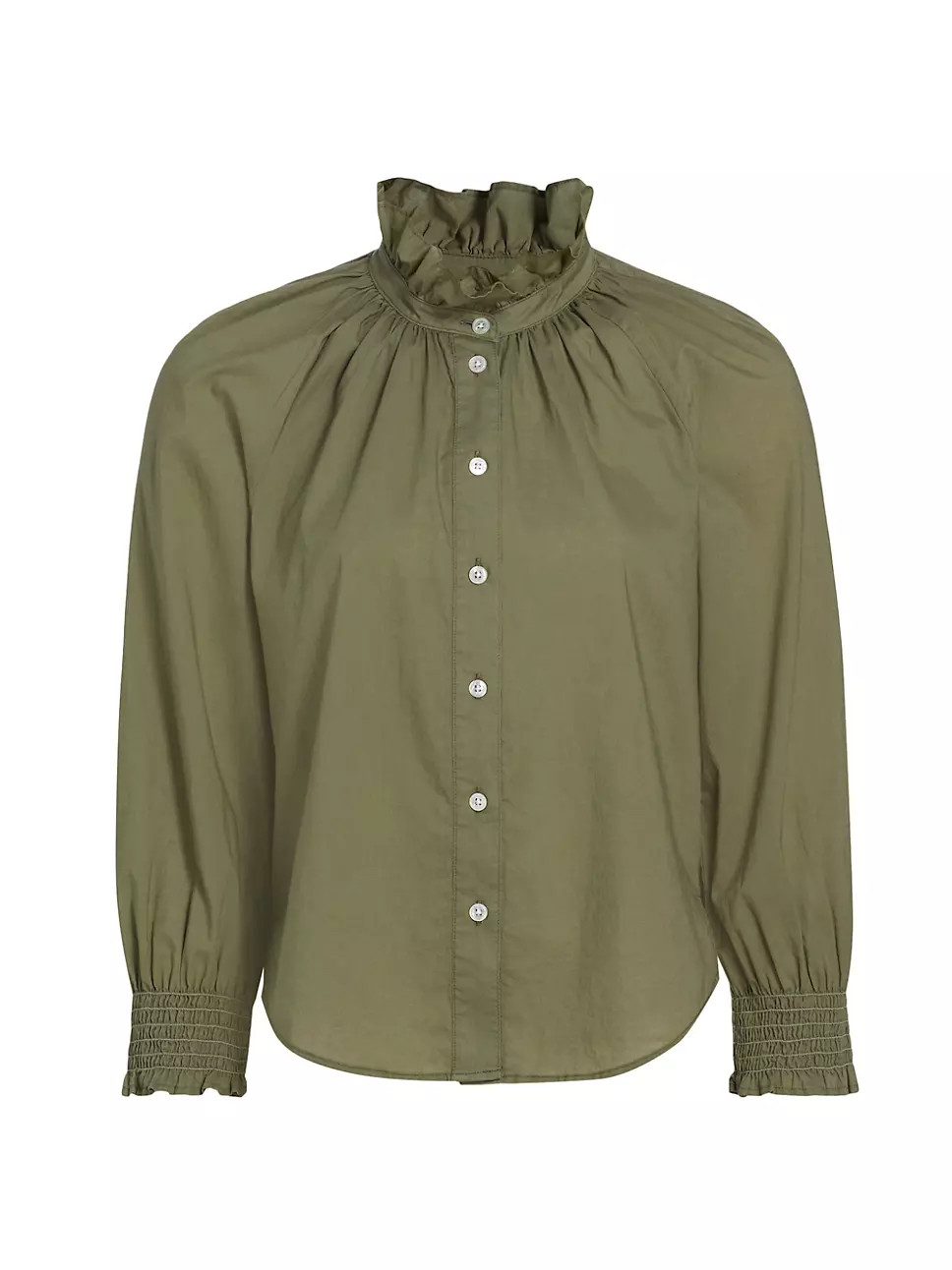 Calisto Cotton Button-Front Shirt | Saks Fifth Avenue