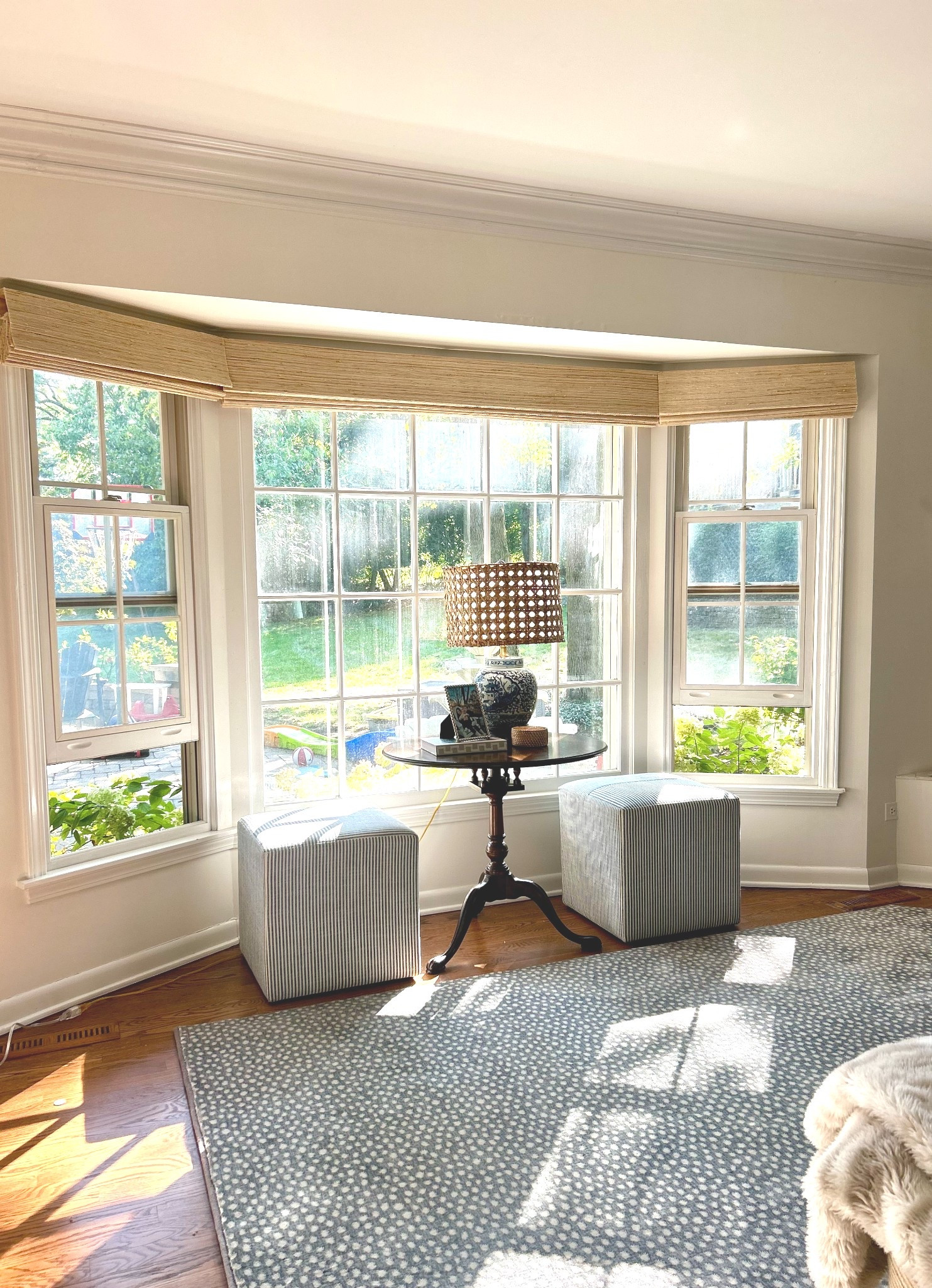 My go-to for custom window treatments without going totally custom. #romanshades #wovenshades

#LTKHome #LTKSeasonal #LTKFamily