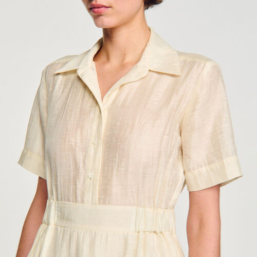 Short ruffled dress | Sandro US | Sandro-Paris US