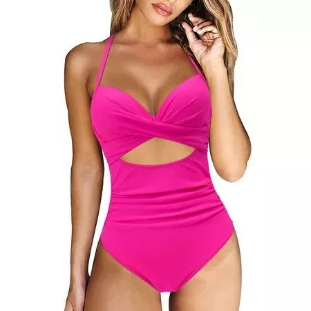 Cathalem Womens Bathing Suits Plus Size Women's Bikini Sets Two Piece  Bathing Suit for Women(Beige,XL)