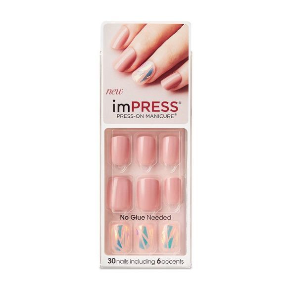 Kiss imPRESS False Nails Shimmer - 30ct | Target