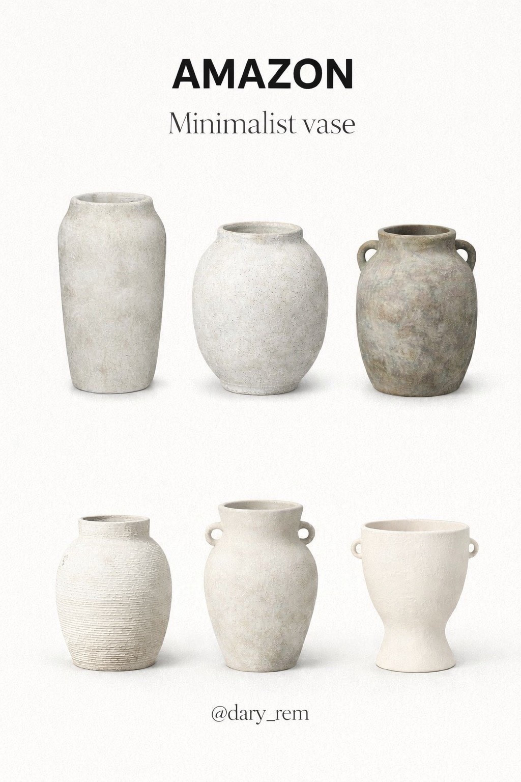 AMAZON
Minimalist vase

#AmazonFinds #MinimalistDecor #NeutralHome #VaseDecor #HomeStyling #ModernHome #BeigeAesthetic #SimpleDecor #AmazonHome #HomeInspo