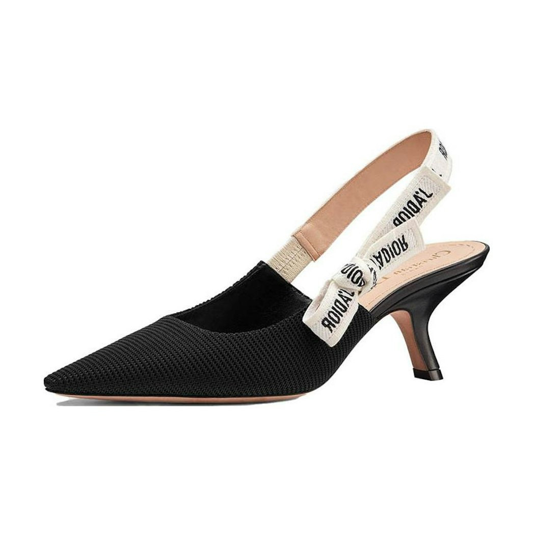 (W) Dior J'Adior Slingback High Heels 'Black Embroidery' KDP549ECF_S900 US 7.5W | Novelship