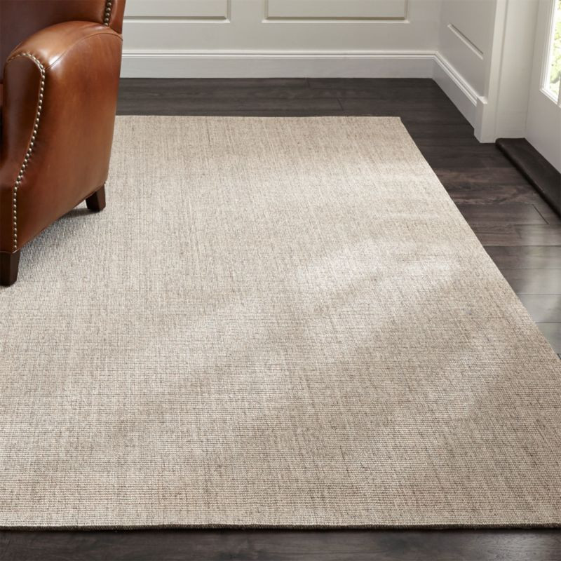 Sisal Linen Rug | Crate & Barrel | Crate & Barrel
