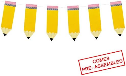 Pencil Banner | Pencil Garland | Kindergarten Banner | Classroom Decor | Pencil Party Decorations... | Amazon (US)