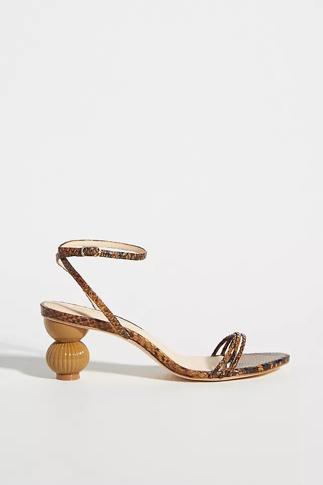 Guilhermina Sculptural Heeled Sandals | Anthropologie (US)