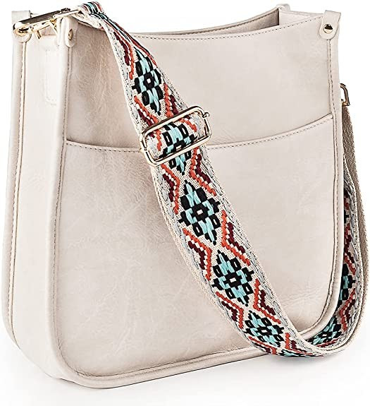 Viva Terry Vegan Leather Crossbody Fashion Shoulder Bag Purse with Adjustable Strap | Amazon (US)