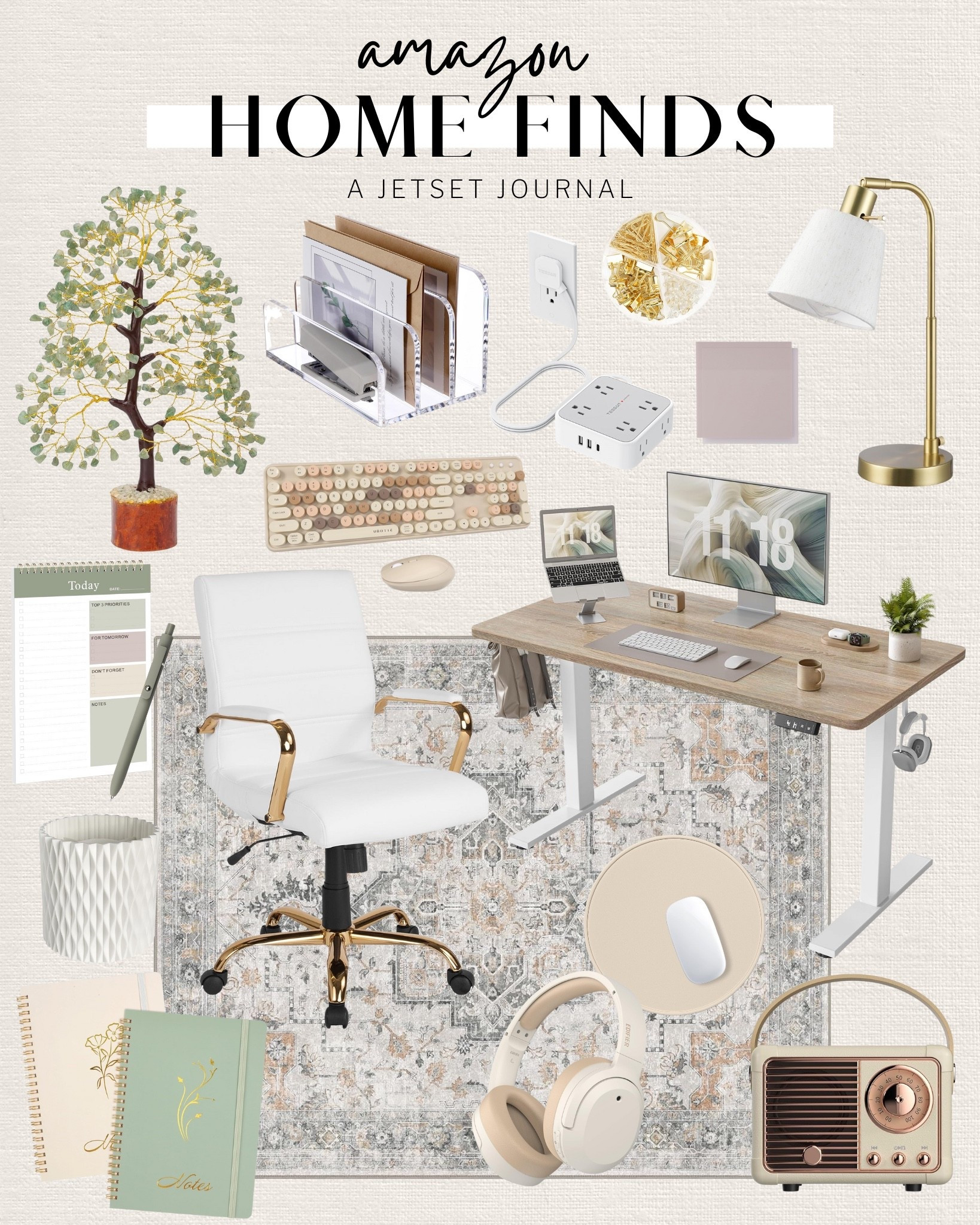 Shop everything you need for your dream home office here!
home office setup, tech finds, amazon home finds, affordable finds, computer desk, office supplies, home office inspo, furniture finds, organization hack, design tips, office chair, home refresh, home decor

#LTKU #LTKHome #LTKSeasonal