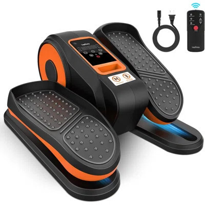 RAINBEAN Under Desk Elliptical Machine – Portable Mini Seated Elliptical With Display Monitor & Remote Control, 12 Adjustable Speeds | Wayfair North America