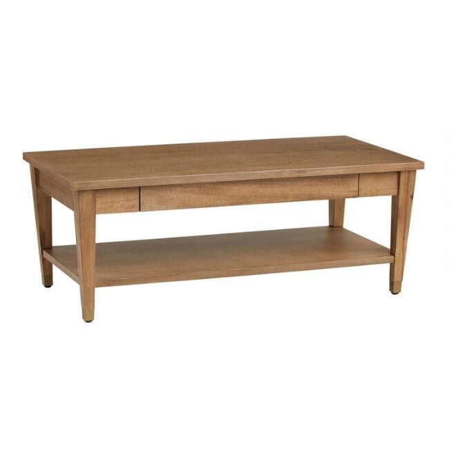 Wood Tapered Leg Vance Coffee Table | World Market