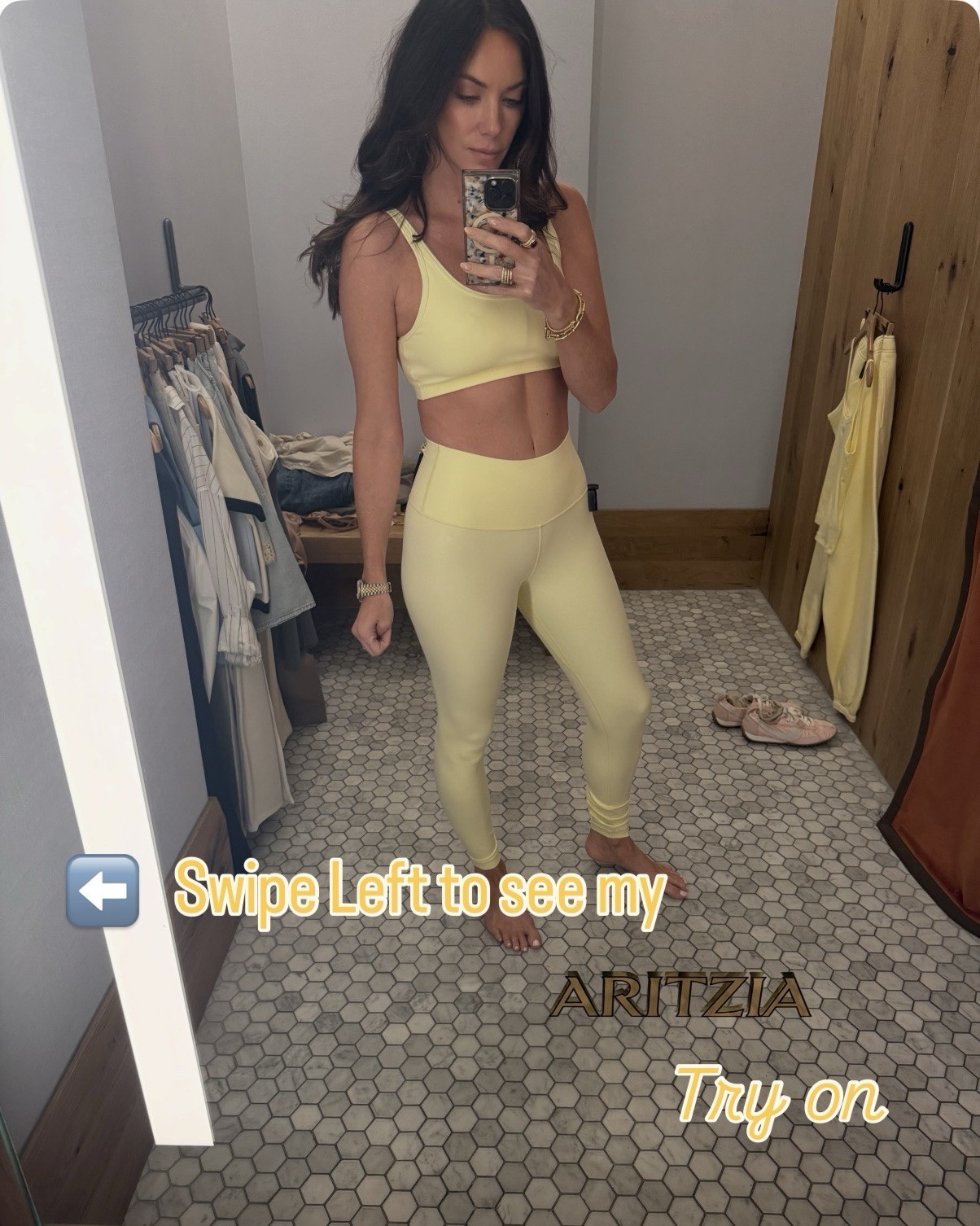 ￼ Check out some of the looks I tried on at Aritzia! Stay tuned for my daily looks to see what I actually purchased! @Aritzia #springfashion #aritzia #aritziahaul #fashioninspo