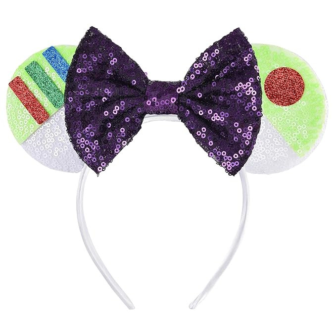 Seamoy Buzz Light year Minnie Ears Headband, Yellow Mouse Ears Headband, Mice ears Princess, Spar... | Amazon (US)