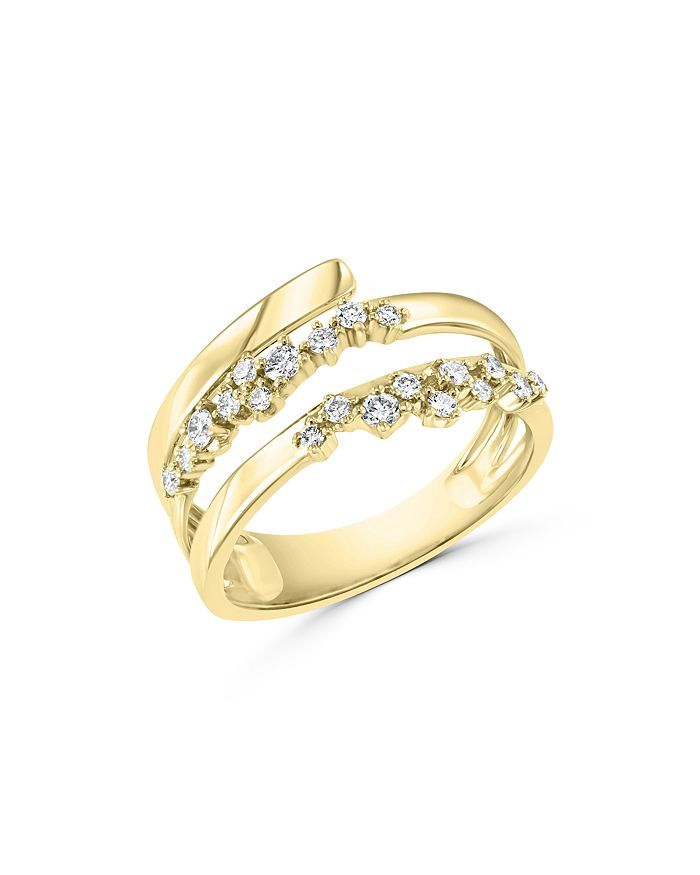 Diamond Scatter Double Row Ring in 14K Yellow Gold, 0.35 ct. t.w | Bloomingdale's (US)