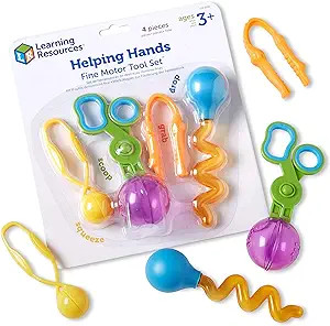 Learning Resources Helping Hands Fine Motor Tool Set Toy - 4 Pieces, Ages 3+ Fine Motor and Senso... | Amazon (US)