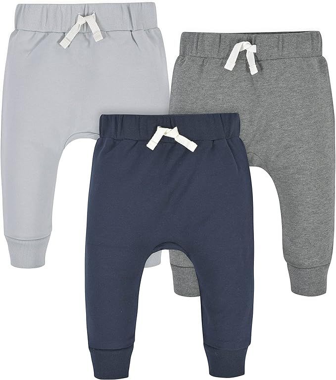 Gerber Baby Boys' Toddler 3-Pack Jogger Pants | Amazon (US)