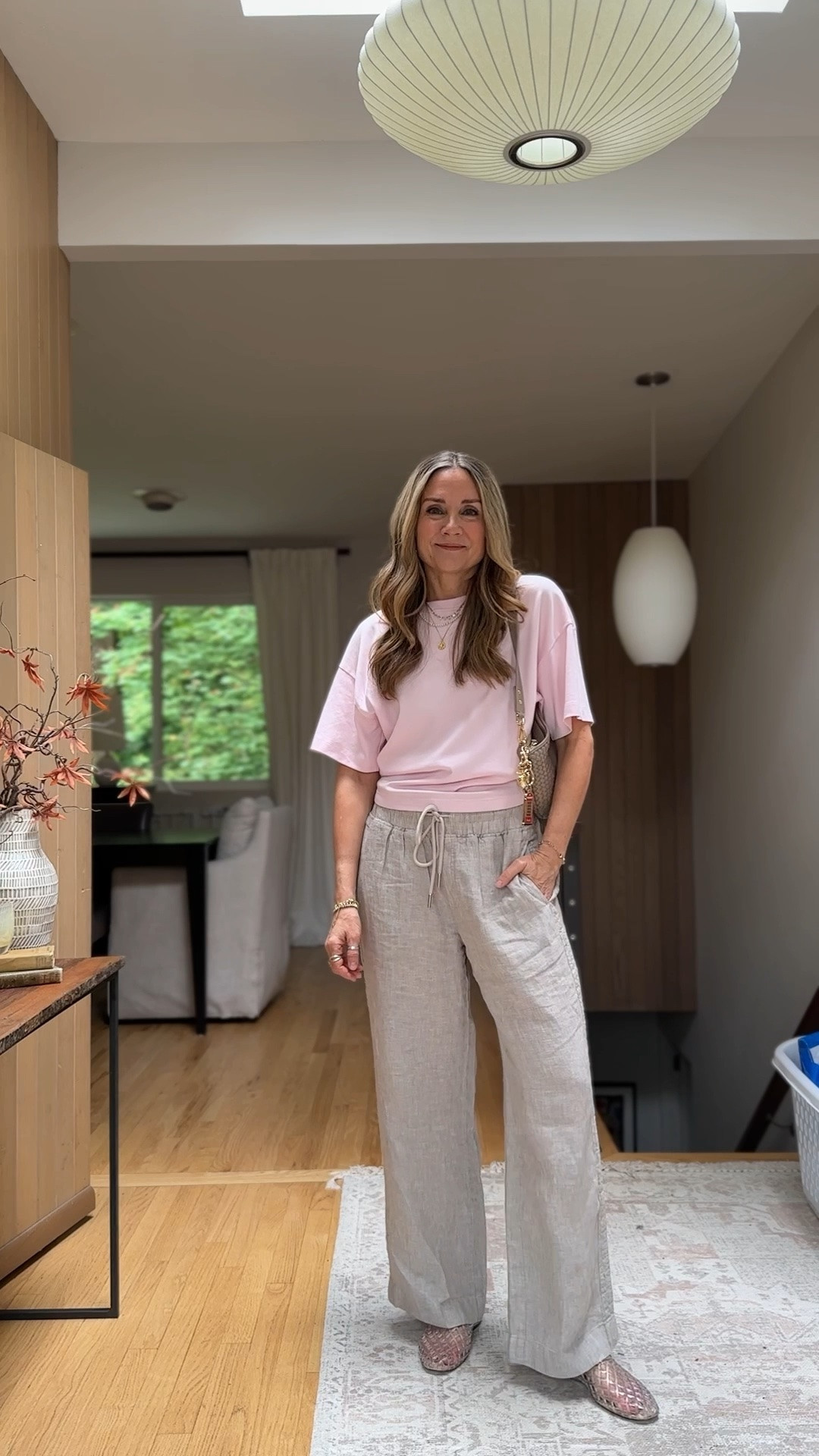 Summer outfit of the day☀️

@Quince wide leg linen pants, size small with @Aritzia pink tee, size small and @Target jelly flats.

#LTKootd #LTKOver40 #LTKgrwm

#LTKdayinmylife #LTKWorkwear #LTKTravel