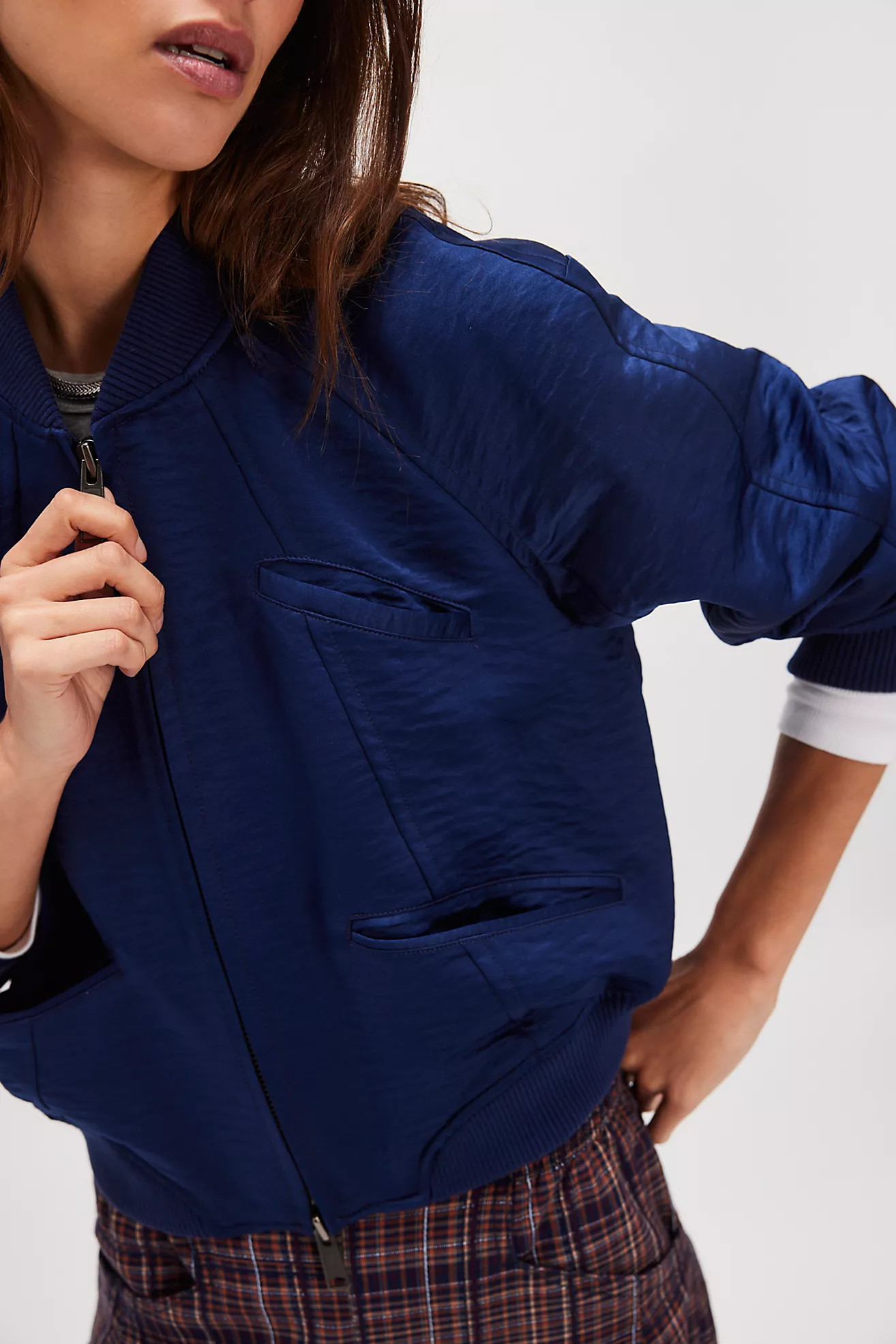 Ellie Satin Bomber | Free People (Global - UK&FR Excluded)