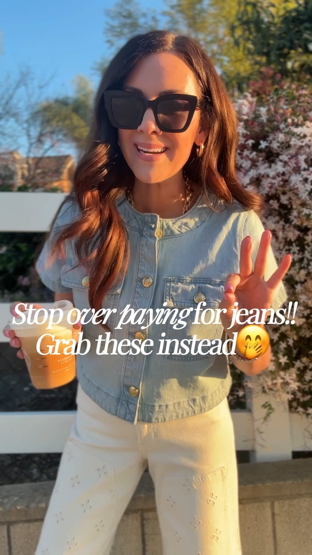 these new jeans  that are on sale & so cute for spring😍 the fit, feel + designs are giving expensive!!
.
.
SIZING-
Wearing a 2 regular in all 3 jeans. Between sizes go down! Old navy does offer lengths, I’m in the regular + 5’5
•striped sweater-medium
•white tee-xs
•pink polo sweater-medium 
.
.
#oldnavystyle 

#LTKSeasonal #LTKSaleAlert #LTKootd