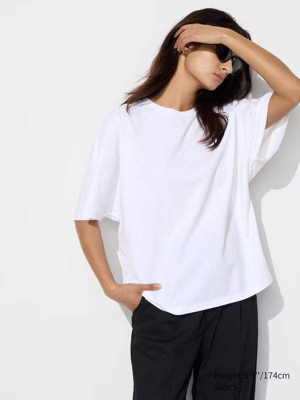 Cotton Relaxed T-Shirt | Half Sleeve | UNIQLO (US)