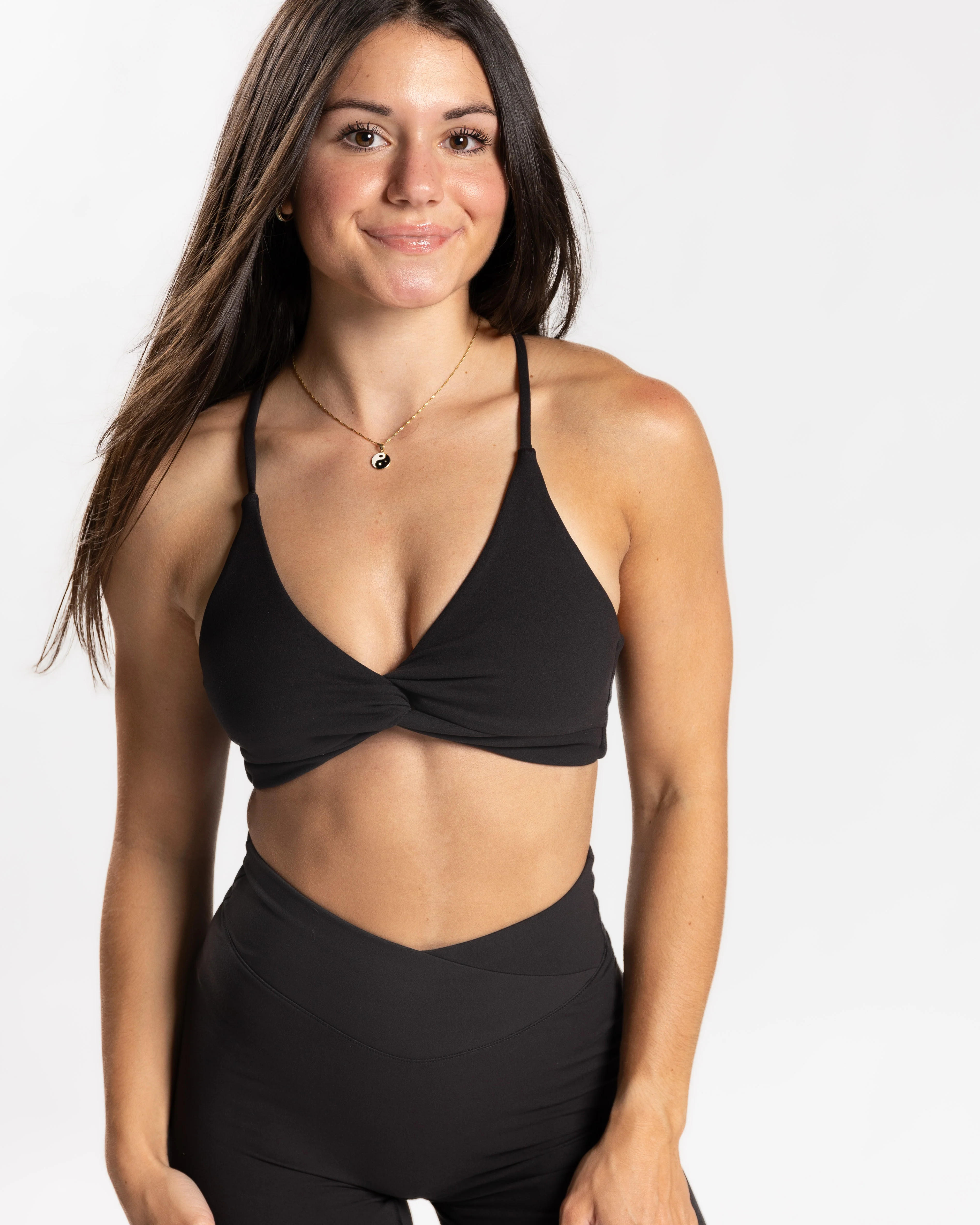 SIERRA Twist Front Bra Black / XL | P'tula